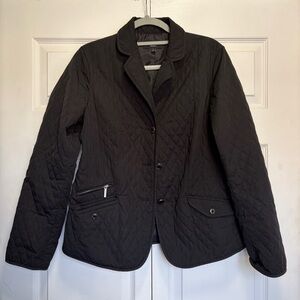 Talbots Black Quilted Jacket 12